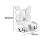 Butterfly Vacuum Suction Cup ABS Color Modern Bathroom Shower Head Holder with Adjustable Wall Mount and Easy Installation