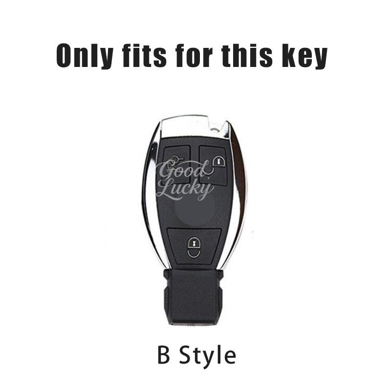 AABIC1 Alloy Car Key Case Full Wrap Protective Shell Holder For Mercedes Benz A B C E S Class C200 C300 E350 E260L W205 CLA CLS GLAGLC