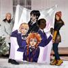 1pc Addams Family Wednesday4 Theme Blanket - Digital Print, Polyester, Cozy for All Seasons, Perfect for Outdoor, and Travel