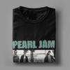 Men T-Shirts Music Pearls Jam  Novelty Pure Cotton Tees Short Sleeve  T Shirts Crewneck Clothes Plus Size