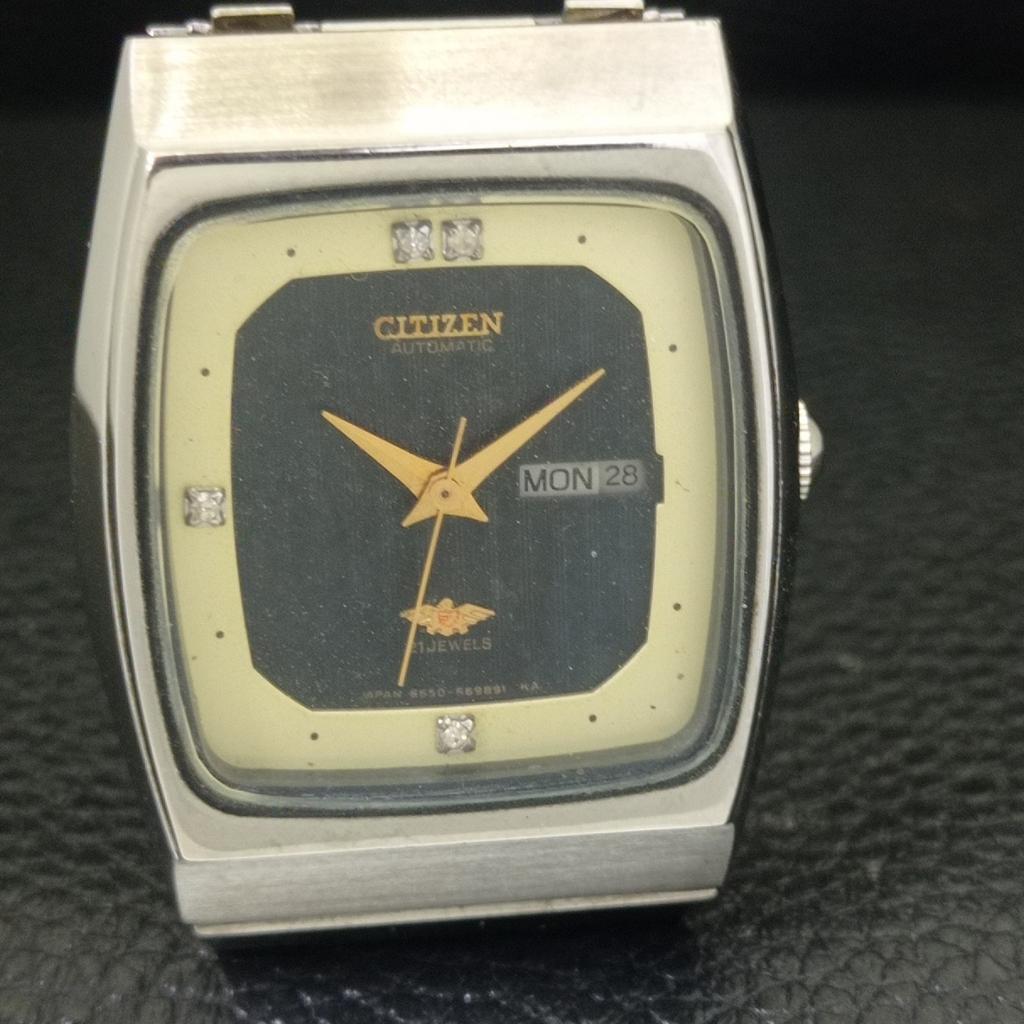 CITIZEN AUTOMATIC VINTAGE 6650A JAPAN BOY ORIGINAL DIAL WATCH a704275-1 R213i-a704275