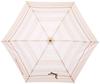 Moonbat LANVIN en Blue Folding Ribbon and Striped Rib 50cm Umbrella, Pattern, Women's, Stylish, Beige, Length Approx.
