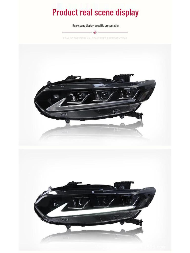 LED Bi-Beam Projector Headlight for 2018-2021 Honda Accord 10th Gen with Sequential Turn Signal