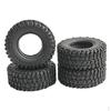 RC Car Tire Skin, Rubber Rim Set for SCX24 Axi00001 Axial Axi00002 Racing Cars