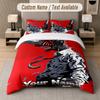 Chainsaw Man 3Pcs Bedding Set, Personalized Custom Name Text, 1 Duvet Cover & 2 Pillowcases For Bedroom