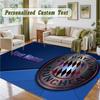 Crystal Velvet Square Rug Custom NameBayern Munich Pattern Non Slip Home Floor Decor Rug