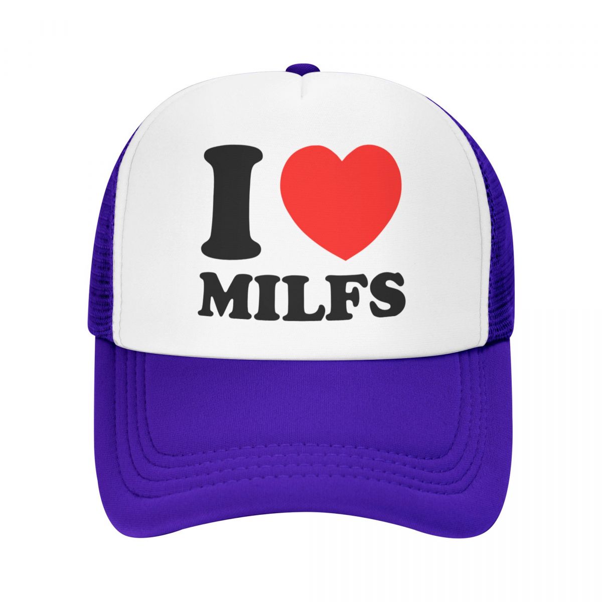 

Персоналізована бейсболка I Love Milfs Унісекс Жіноча Унісекс Дихаюча кепка далекобійника Вуличний одяг Кепки снепбек Літні капелюхи Trucker Hat