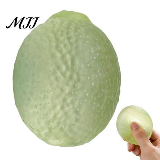Fruit Stress Relievers Clear Lemon Relief Toy, Textured Ball Fidget Anxiety Gadget Fake Squeeze Sensory Toy for Hand Relaxation Decompression