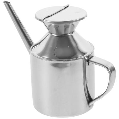 Stainless Steel Oil Jug with Lid Kitchen Oil Dispenser Bottle for Cooking Oil Storage Container for Kitchen Vinegar Soy Sauce