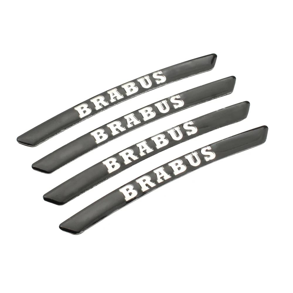 4Pcs Car Wheel Badge Sticker Emblem for Mercedes benz AMG Brabus 4 MATIC W124 W205 W211 W203 W204 W168 CLA CLK CLS GLA GLC C180