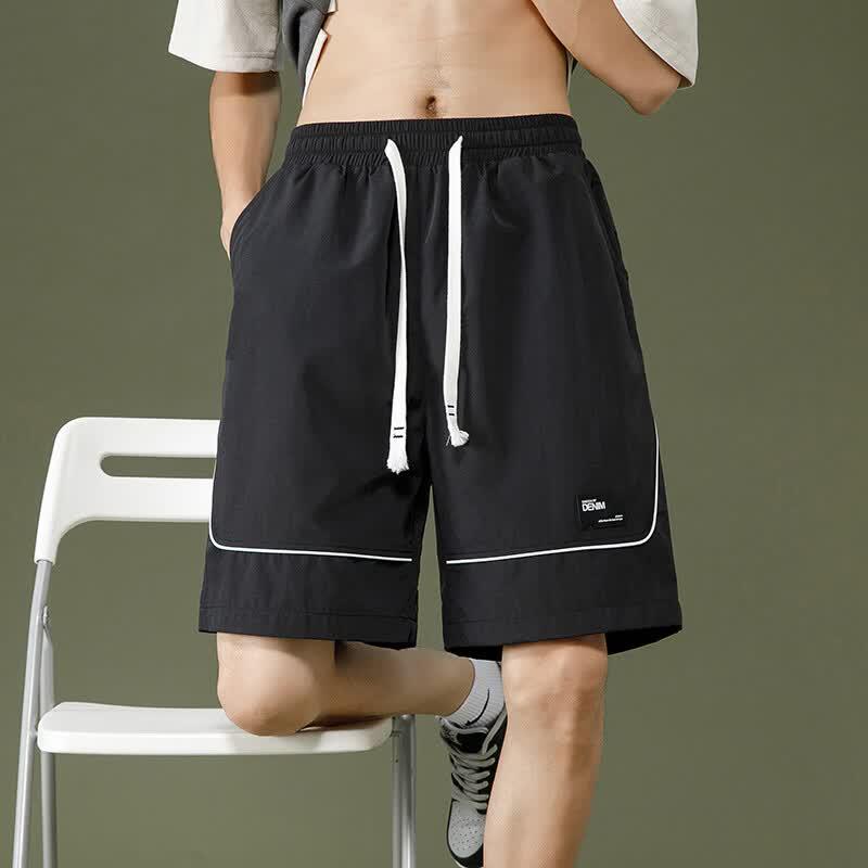 Men's Loose Wide-Leg Drawstring Summer Shorts