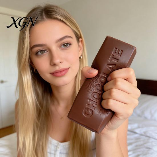 Chocolate Soft Fidget Toy Squeeze Slow Rising Stress Relief Pinch for Anxiety Office School Travel Sensory