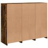 Sideboards with LED Lighting 3 pcs Smoked Oak Wood Based Material