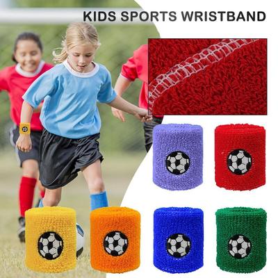 Bracelet de sport unisexe en coton pour enfants, motif volley-ball, pour activités en plein air, yoga, F4T0
