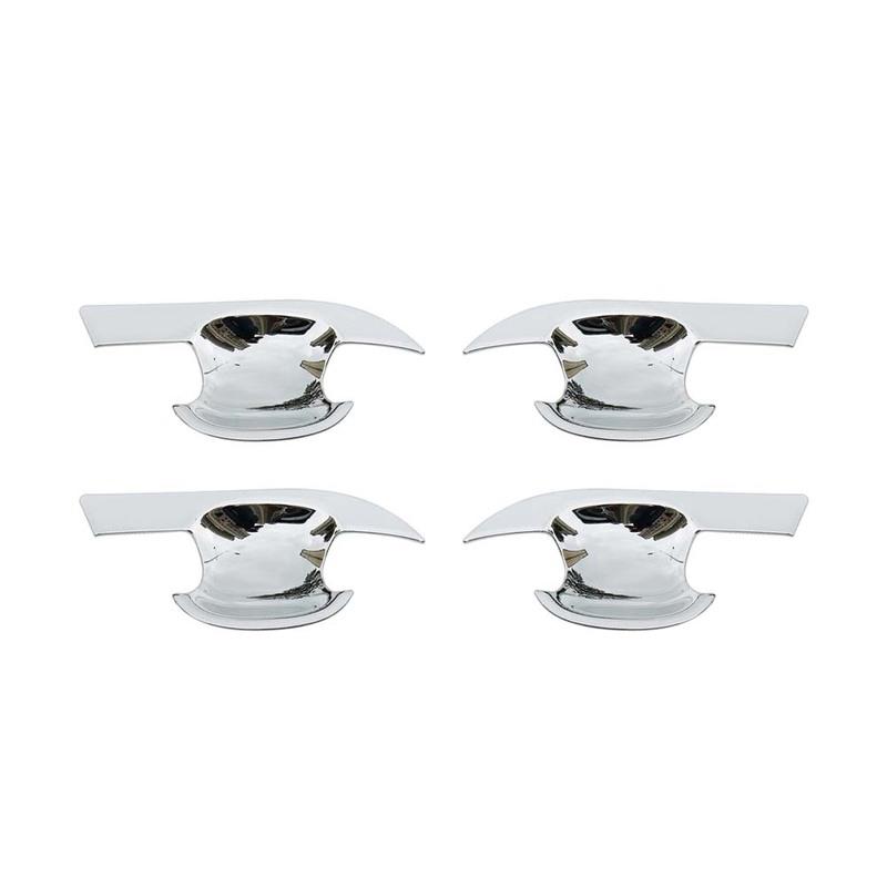 Cars Accessories Door Handle Cover For Toyota RAV4 - Carbon Fiber Silver Car Decoration Styling Upgrade Modify A Car