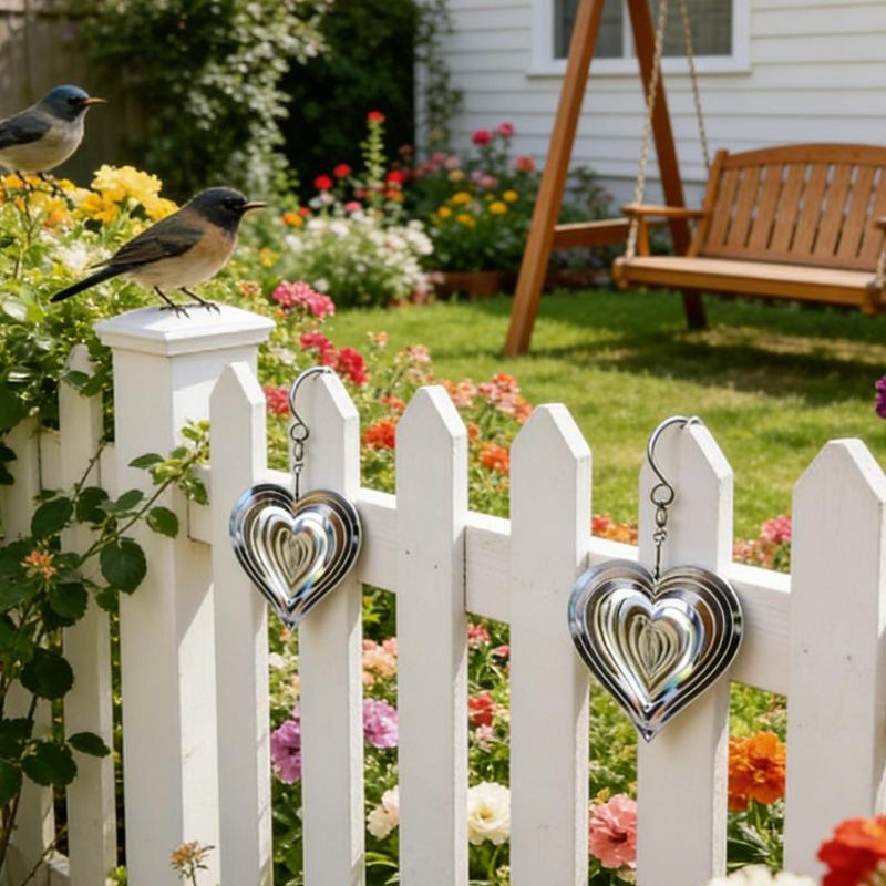 Reflective Hanging Bird Repeller Discs Wind Chime Bird Deterrent for Garden Decorative Birdproofing Reflectors to Keep Bird Away