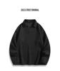 Herren Retro Strukturierte Polo Kragen Strick Kapuzenpullover - Lässiger Uni Farbe Pullover Stil
