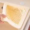 2Pcs Magnetic Suction Sink Strainer Triangular Corner Rack with Drain Hole Food Drain Basket Sponge Storage Rack