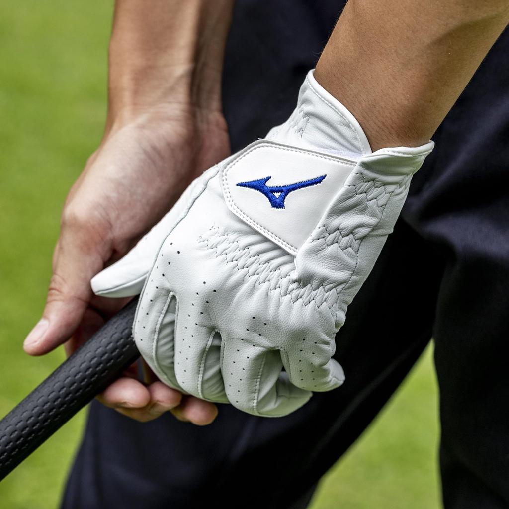 Mizuno Golf Kyokawa Left 5MJML405 Men's Glove, SG, Hand, White, 23cm,