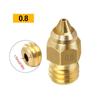 Hotend Extruder Brass Nozzles for CR-6 SE Ender-3 Series Ender-5 Series Printer 0.2/0.4/0.6/0.8/1.0mm
