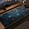 Neon Circuit Gear Mouse Pad Circuit Board Large Non-Slip Rubber Keyboard Deskmat XXL Computer Office Gaming Decor Long Desk Mat