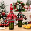 Christmas Wine Eyecatching Bottle Sweater Set Cozy Decorative Accents Table