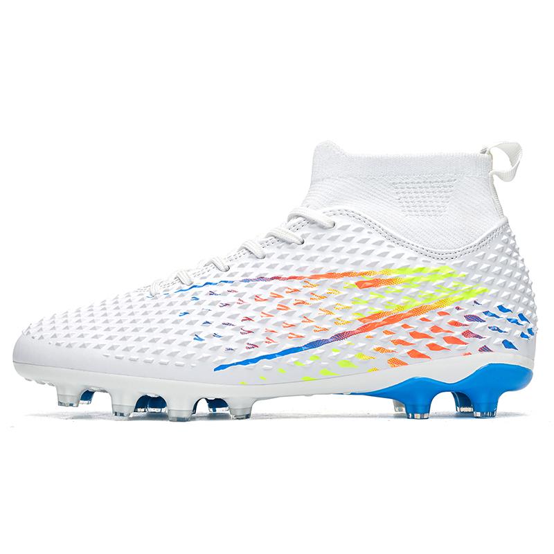35-45 Heren Grote Maat Hoge Voetbalschoenen Lange Noppen Antislip TPR Kunstgras Kinder Voetbalschoenen