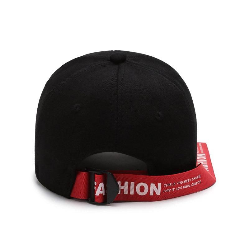 Hat Spring and Autumn New Embroidery Ribbon Baseball Cap Personalized Peaked Hat Outdoor Sun Hat Travel Hat Couple Hat