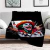 "Joker Playing Card Wall Art Decor"Blanket Flannel Throw Blanket for Sofa, Bed, Travel, Camping, Office
