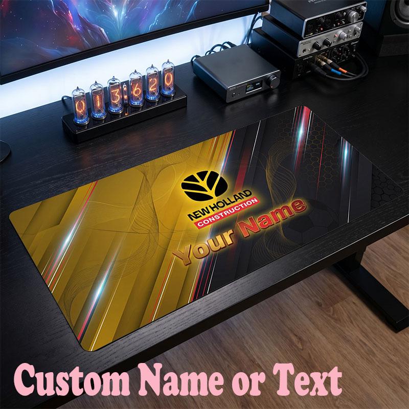 New Holland Customized Name Text Mouse Pad, Large Desk Mouse Mat Personalized Home Office Present