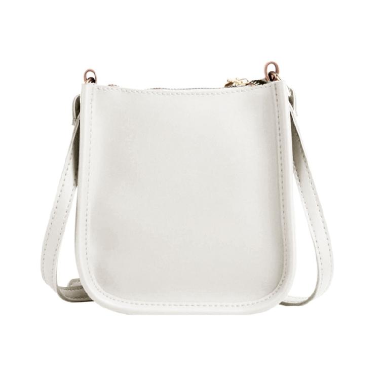 Women Shoulder Handbag Crossbody Bag for Girls PU Leather Shopping Clutch Purse белый