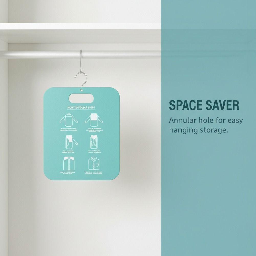 Portable Quick-Fold Clothes Board Easy to Use Shirt Folding Board Laundry Fold Board  Household Use