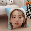 singer cute SSakura Miyawaki Cushion Cover Throw Pillow Cover Hidden Button Durable Polyester Chair Cushion