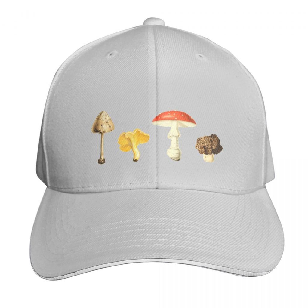 Autumn Mushrooms Vintage Mushroom Illustrations Baseball Cap Golf Cap Unisex Hat Ball Cap Birthday Golf Women Unisexs