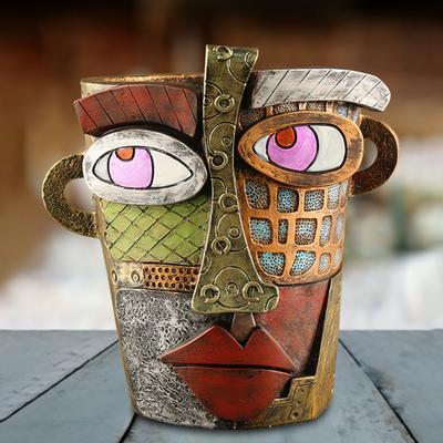 Antique Abstract Succulent Planter Unique Sturdy Garden Supplies Festival Gift