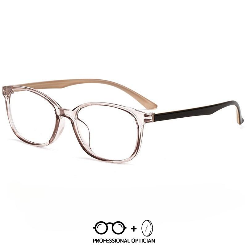 Ultra-Light TR90 Retro Round Full Frame Myopia Anti Blue Light Eyeglasses Optical Prescription Progressive Multifocales Glasses