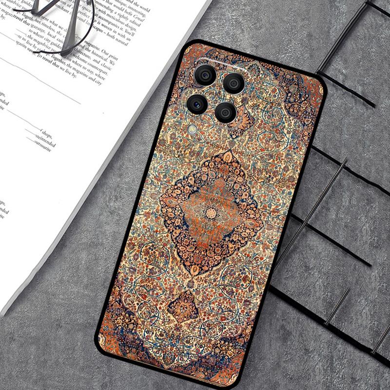 Persian Carpet Floral Pattern Case For Samsung Galaxy M55 M31 M13 M11 M12 M14 M15 M06 M16 M36 M56 M53 M32 M52 M35 M34 M54