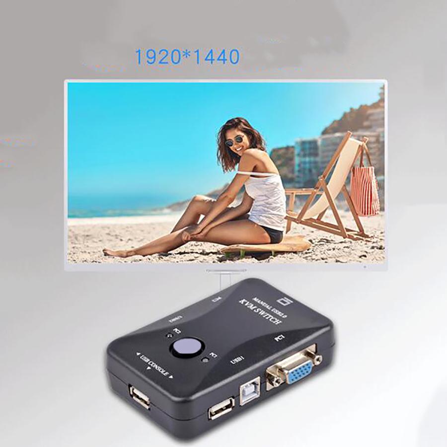 2 Port USB/PC2 KVM VGA Switch Keyboard mouse switch