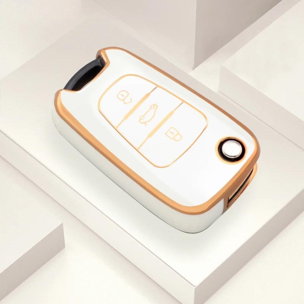 Fashion TPU Car Folding Key Case Cover Fob for Hyundai I20 I30 Elantra Azera Veracruz Veloster Kia Rio K7 K5 Sportage Sorento