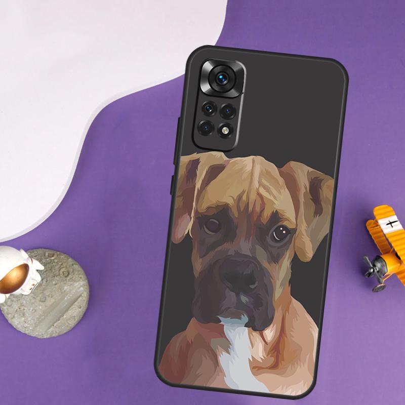 Boxer Dog Puppy Case For Xiaomi Redmi Note 14 13 Pro 12 9 10 11 Pro 10S 11S 12S Redmi 14C 13C 10C 12C Cover