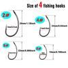 MNFT 9Set Anti Winding Coated Line Carp Rig Fishing Hook Hand Tied Terminal Tackle Made Hair Combi Rig Hook Ready