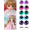 20pcs/10pairs Crystal Eyes Crafts Eyes 6mm-40mm Glitter Crystal Eyes DIY Doll Accessories