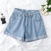 2026 Mingxin wide-leg denim shorts women's loose summer 2026 new high waist and thin versatile a word student trend