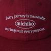 michikolondon WASHED COTTON CAMP CAP BRICK red