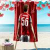 1 Stück Fußballverein Strandtuch, Outdoor-Strandtuch, Ideales Strandzubehör und Urlaubsartikel
