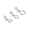 `Links Fly Fishing Snap Hooks Connectors Stainless Steel S/M/L 50pcs/set Useful`