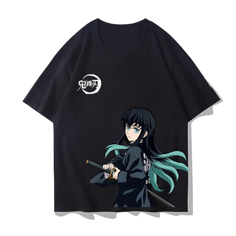 Chlapecké studentské tričko s krátkým rukávem z anime "Demon Slayer": Kimetsu No Yaiba" s postavou Tsukuro Asakazu