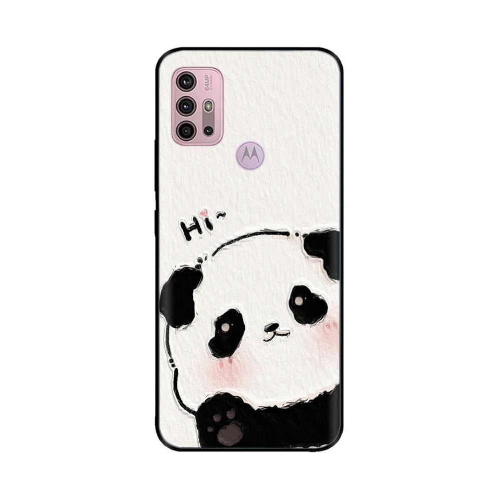 For Motorola Moto G20 Case XT2128-1 XT2128-2 Cover Cute Cartoon Painted Soft Silicone Phone Case For Moto G10 G30 G20 G60 Capa