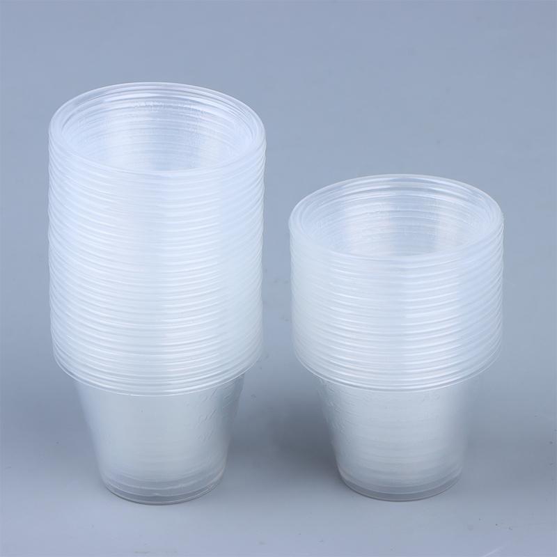 100Pcs 30ml Plastic Graduated Mixing Cups Disposable Universal for Airbrush Paint Mixing DIY Art Creation