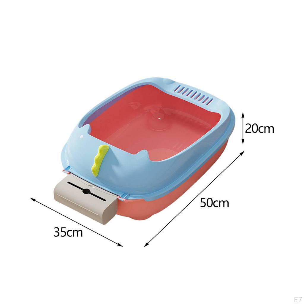 Litter Box Potty Toilet Sandbox Container Splashproof Cage Bedpan Pet for